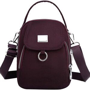 Waterproof Women Crossbody Bag Nylon Messenger Bags Simple Purse for Work, Multi